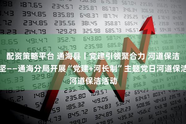 配资策略平台 通海县丨党建引领聚合力 河道保洁助攻坚——通海分局开展“党建+河长制”主题党日河道保洁活动
